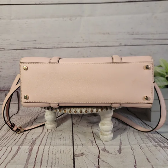 Kate Spade Newbury Lane Small Felix Soft-Pink Saffiano Leather Satchel Bag - Picture 5 of 10